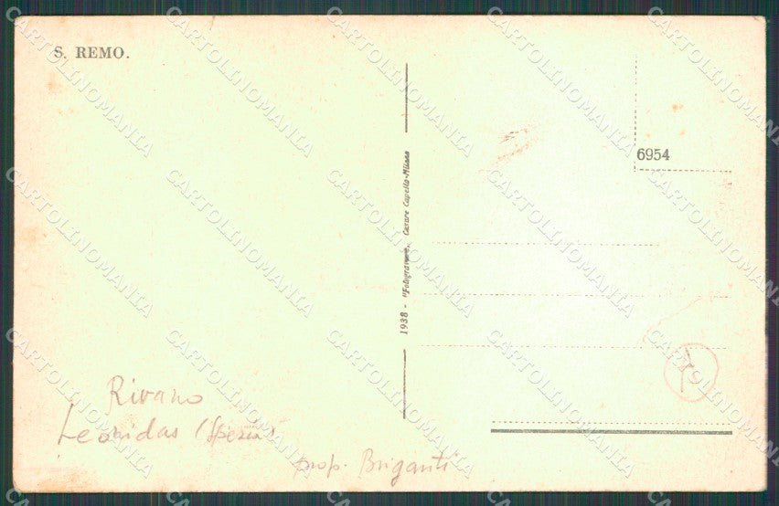 Imperia Sanremo Barca PIEGA Cartolina ZG2211 – retro