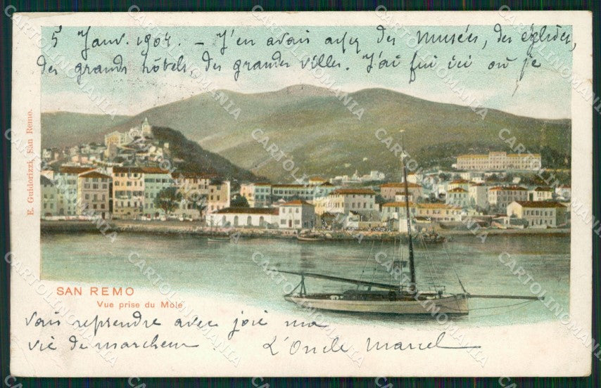 Imperia Sanremo Barca PIEGHINA Cartolina ZG2215 – fronte