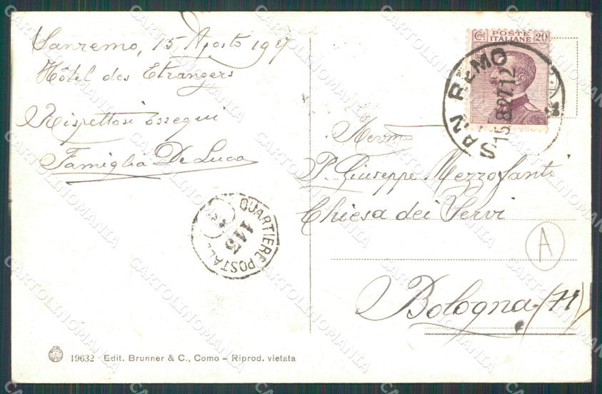 Imperia Sanremo Monte Corvi Cartolina ZG2217 – retro