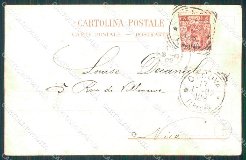 Imperia Sanremo Villa Zirio Cartolina ZG2218 – retro