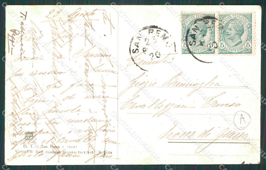 Imperia Sanremo PIEGA Cartolina ZG2239 – retro