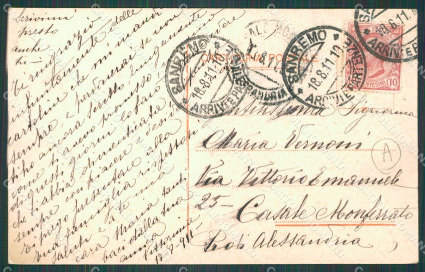 Imperia Sanremo Villa Brigida Cartolina ZG2241 – retro