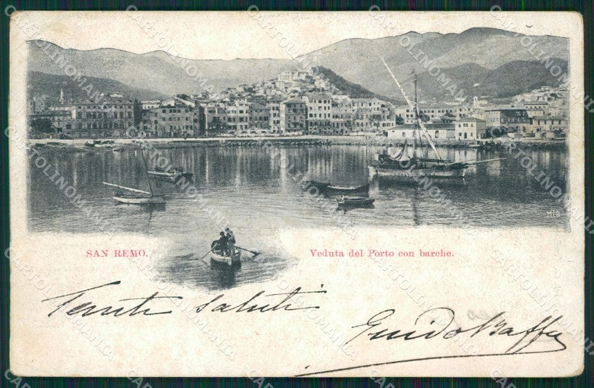 Imperia Sanremo Barche PIEGA Cartolina ZG2261 – fronte