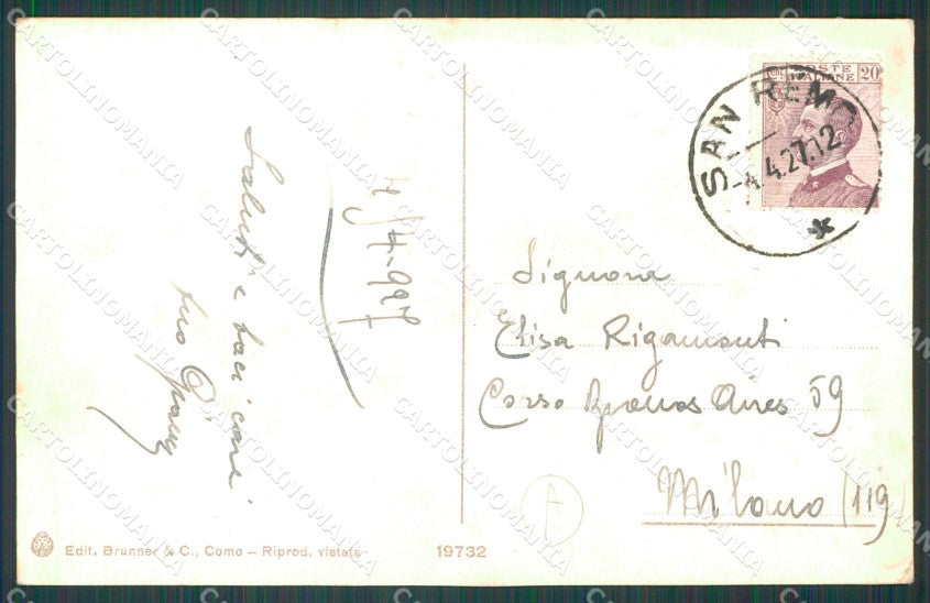 Imperia Sanremo PIEGA Cartolina ZG2265 – retro