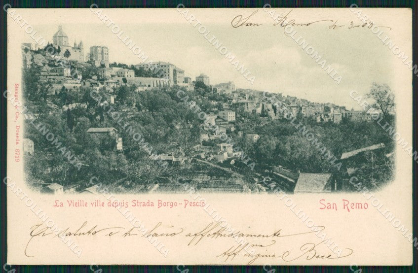 Imperia Sanremo Borgo Pescio Cartolina ZG2276 – fronte