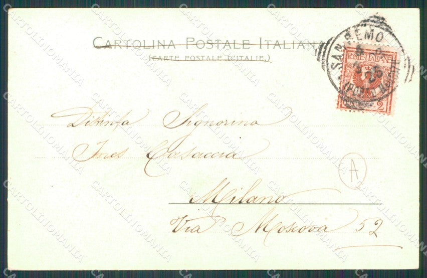 Imperia Sanremo Borgo Pescio Cartolina ZG2276 – retro