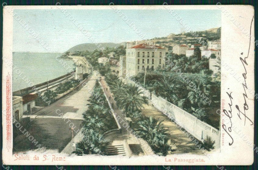 Imperia Sanremo SCOLLATA STRAPPINO Cartolina ZG2314 – fronte