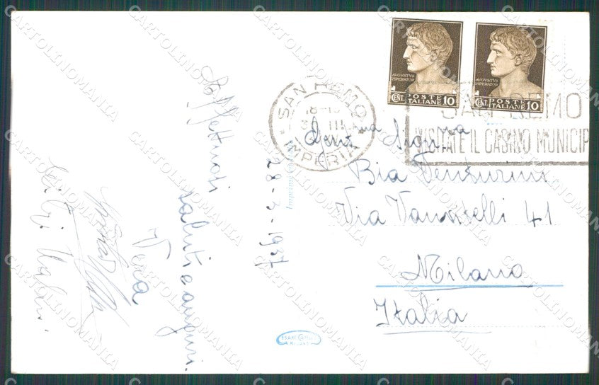 Imperia Sanremo Barca Cartolina ZG2319 – retro