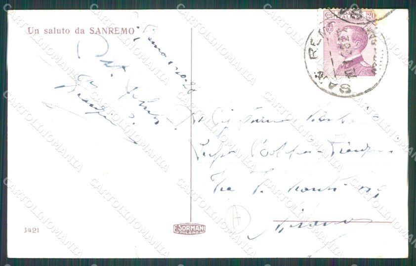 Imperia Sanremo Cartolina ZG2325 – retro