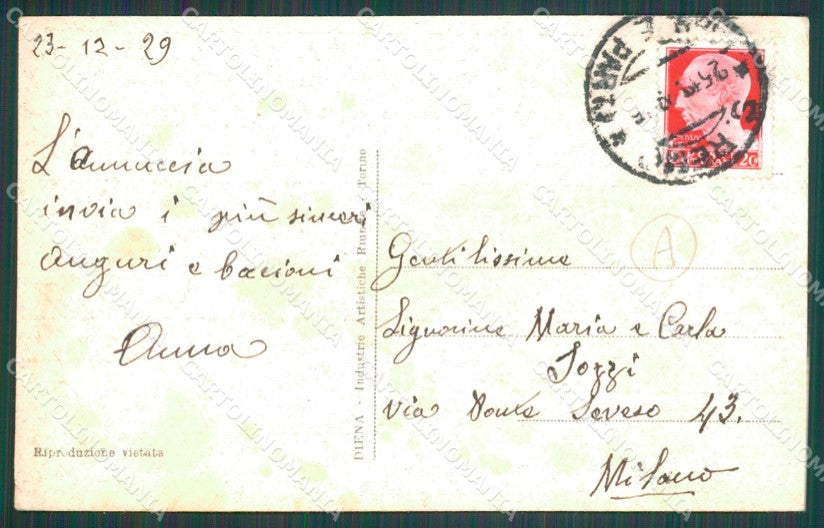 Imperia Sanremo Madonna della Costa Cartolina ZG2337 – retro
