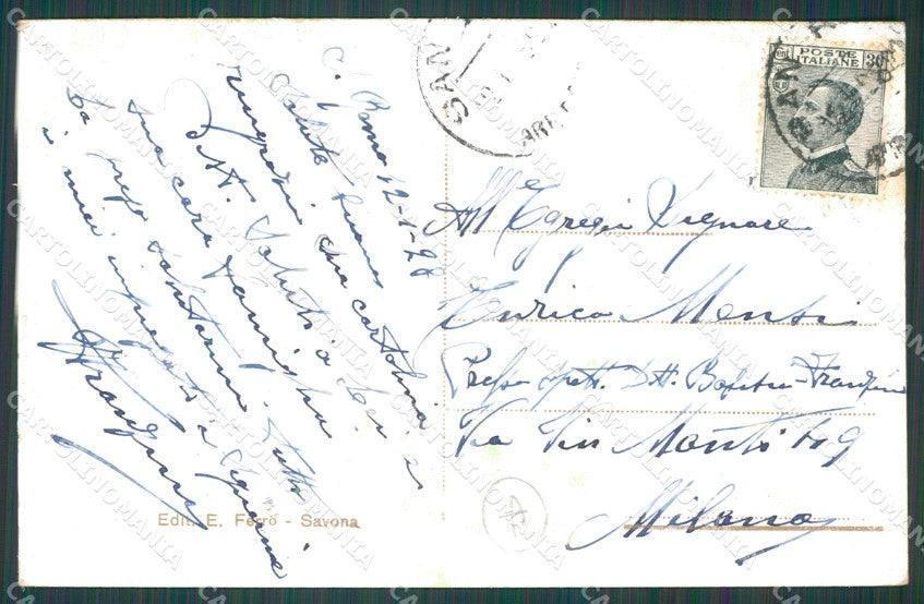 Imperia Sanremo Berigo Cartolina ZG2338 – retro
