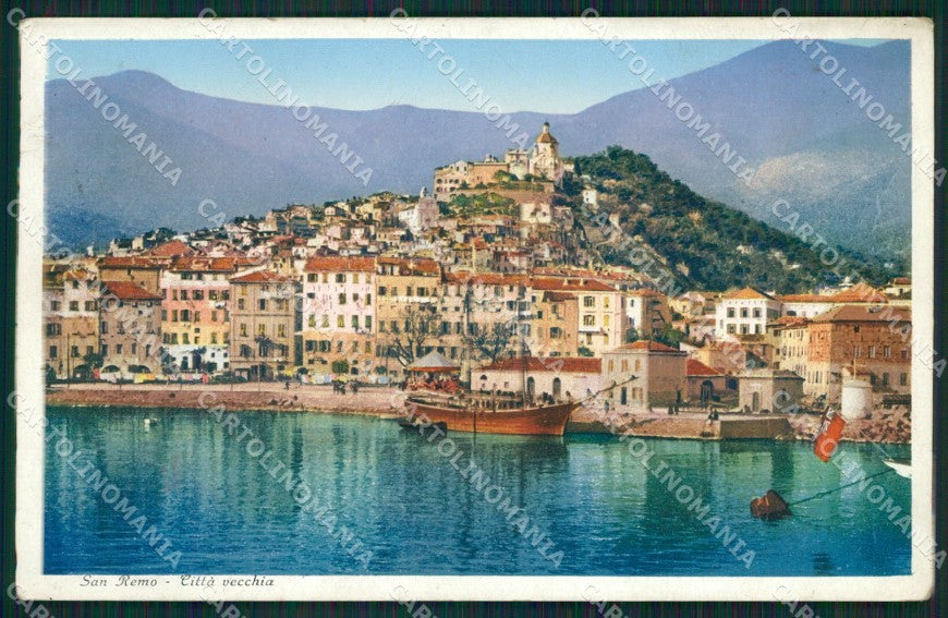 Imperia Sanremo Barca Città Vecchia Cartolina ZG2341 – fronte