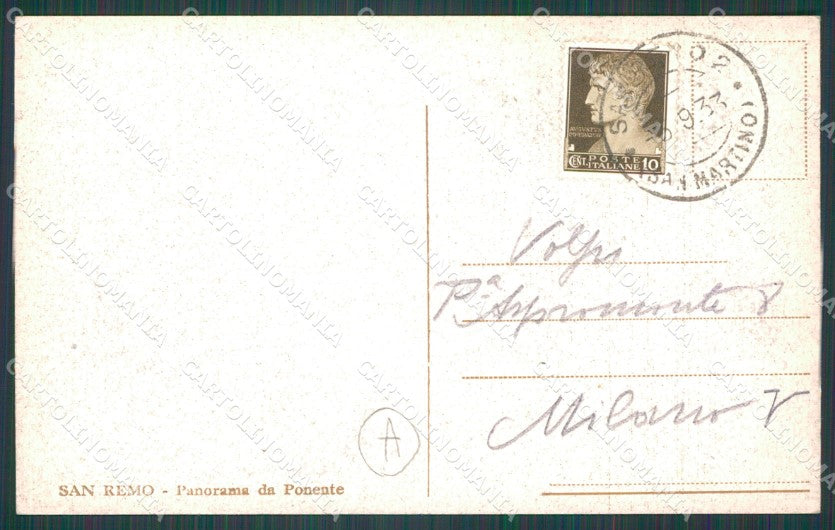 Imperia Sanremo Cartolina ZG2360 – retro
