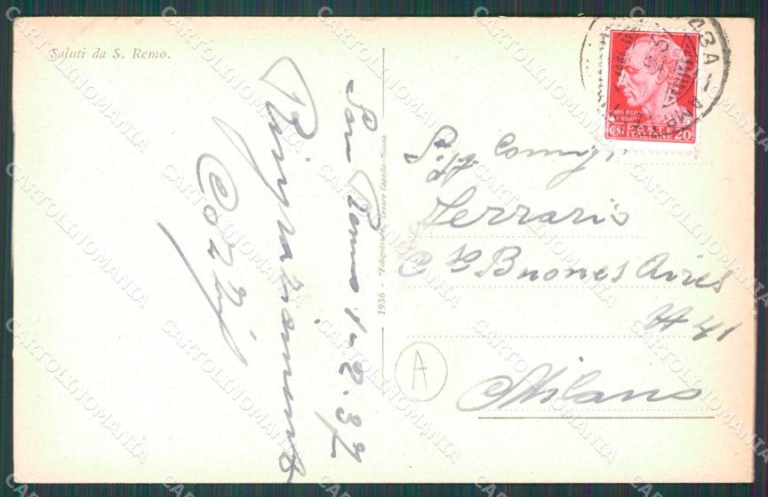 Imperia Sanremo Cartolina ZG2364 – retro
