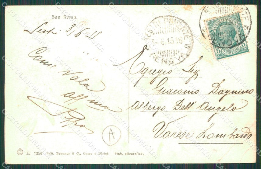 Imperia Sanremo Auto Cartolina ZG2387 – retro