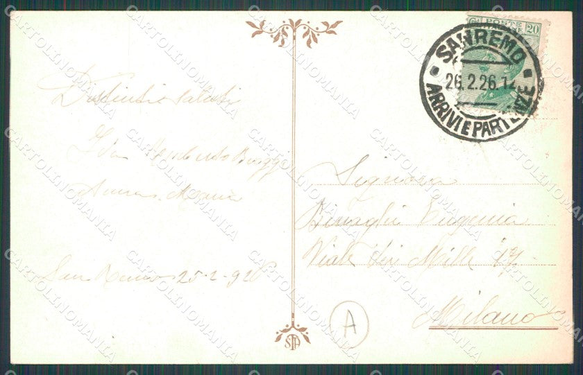 Imperia Sanremo Berigo Cartolina ZG2423 – retro