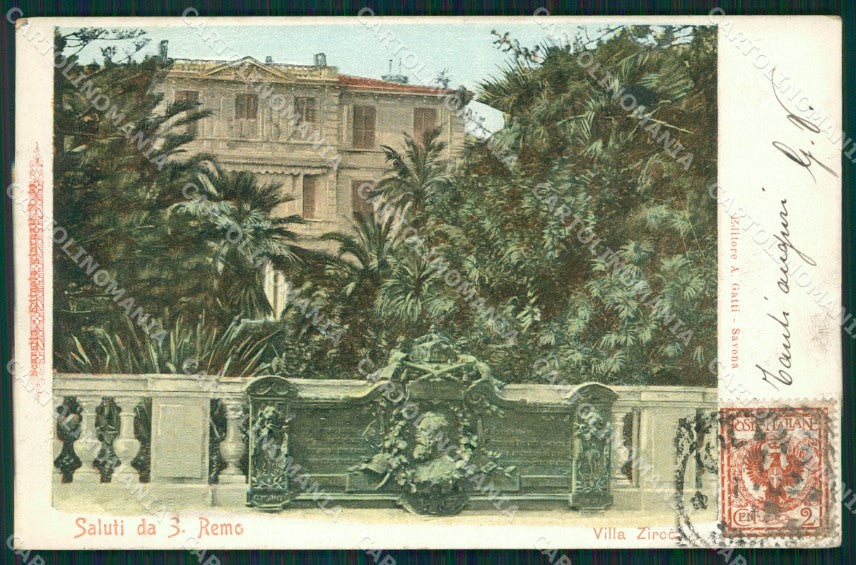 Imperia Sanremo Villa Zirio Cartolina ZG2424 – fronte