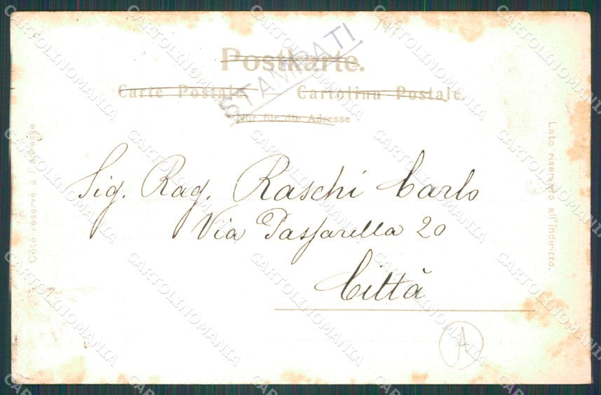 Imperia Sanremo Villa Zirio Cartolina ZG2424 – retro