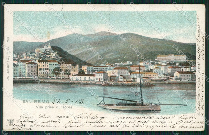 Imperia Sanremo Barca Cartolina ZG2437 – fronte