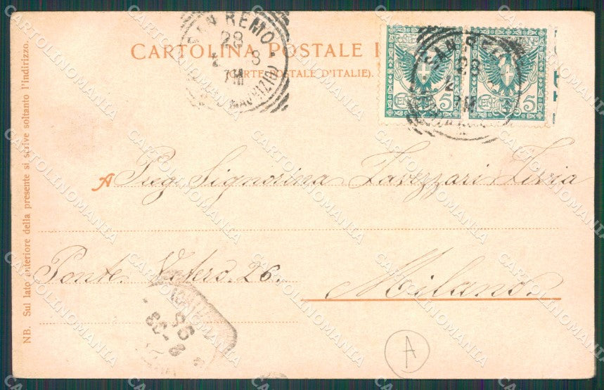 Imperia Sanremo Barca Cartolina ZG2437 – retro