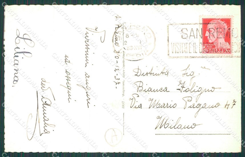 Imperia Sanremo Cartolina ZG2443 – retro