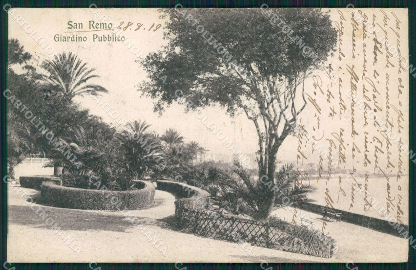 Imperia Sanremo PIEGATA Cartolina ZG2452 – fronte