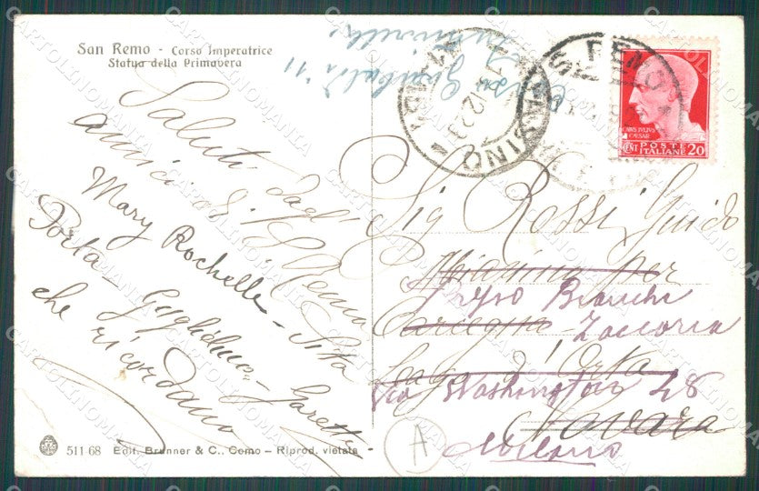 Imperia Sanremo PIEGA Cartolina ZG2468 – retro