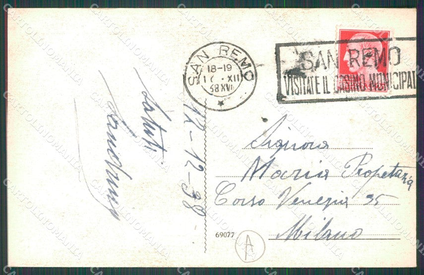 Imperia Sanremo Cartolina ZG2481 – retro
