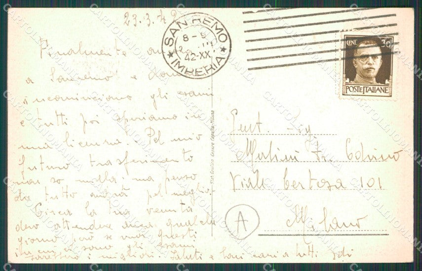 Imperia Sanremo Cartolina ZG2483 – retro