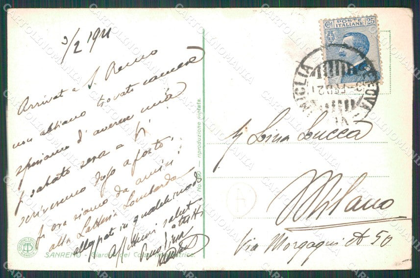Imperia Sanremo Cartolina ZG2486 – retro