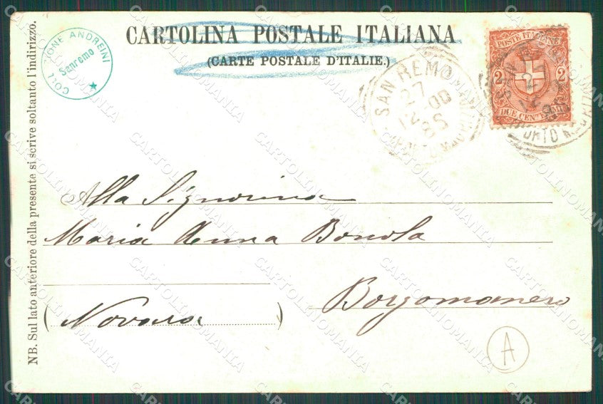 Imperia Sanremo Berigo PIEGHINA Cartolina ZG2525 – retro