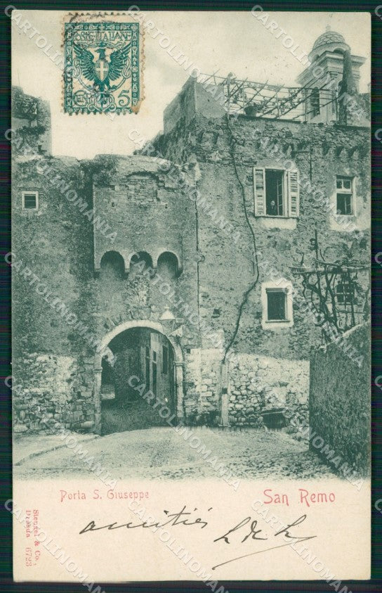 Imperia Sanremo Porta San Giuseppe Cartolina ZG2531 – fronte