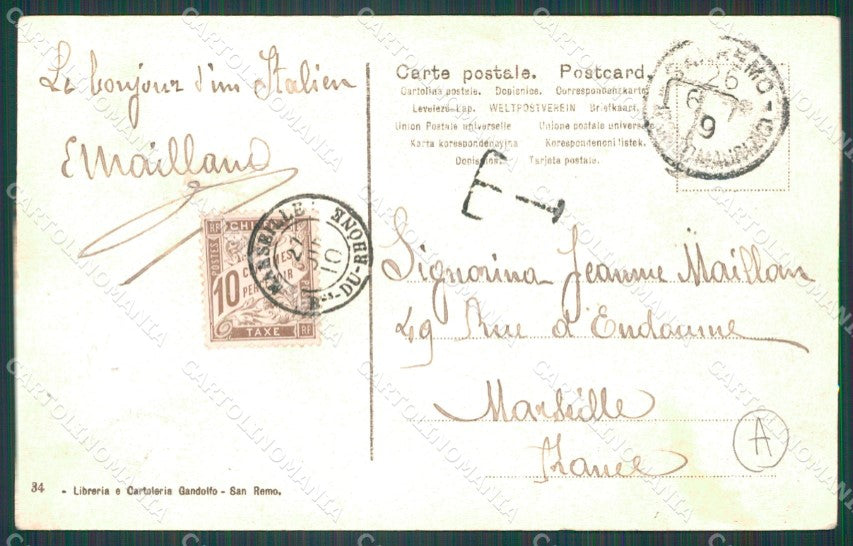 Imperia Sanremo Cartolina ZG2532 – retro