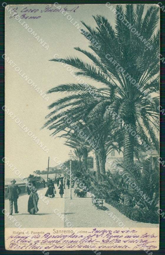 Imperia Sanremo PIEGATA Cartolina ZG2533 – fronte