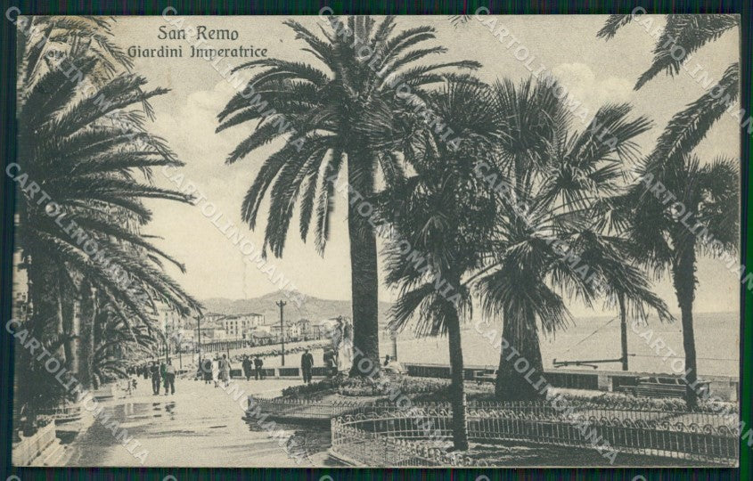 Imperia Sanremo PIEGATA Cartolina ZG2555 – fronte