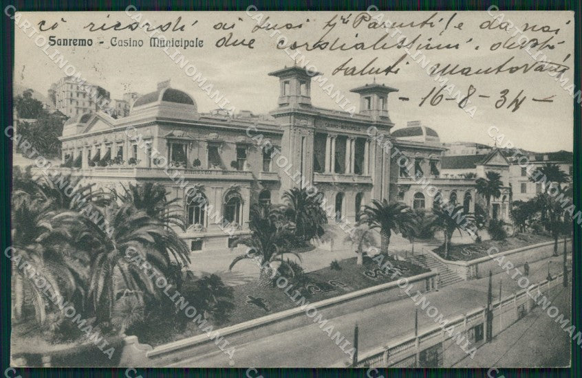 Imperia Sanremo Casinò Municipale Cartolina ZG2561 – fronte