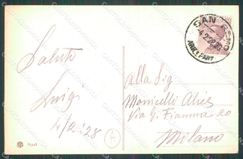 Imperia Sanremo Cartolina ZG2577 – retro