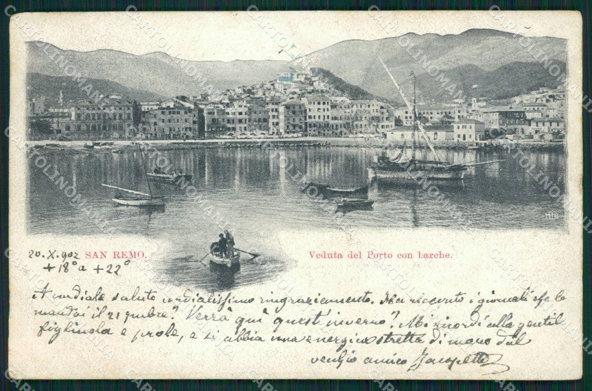 Imperia Sanremo Barche PIEGHINA Cartolina ZG2606 – fronte