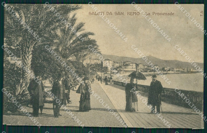 Imperia Sanremo RIFILATA ABRASA PIEGHE Cartolina ZG2612 – fronte