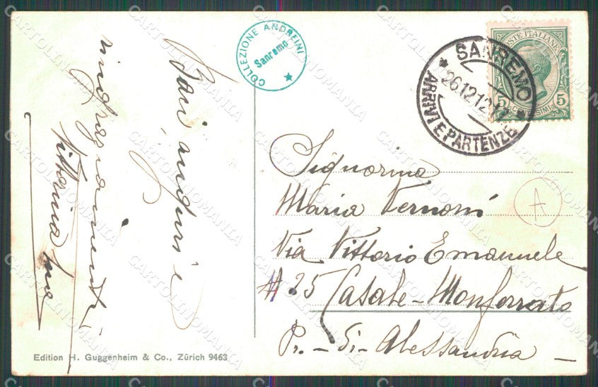 Imperia Sanremo Asino Cartolina ZG2613 – retro