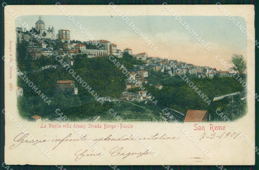 Imperia Sanremo Borgo Pescio Cartolina ZG2624 – fronte