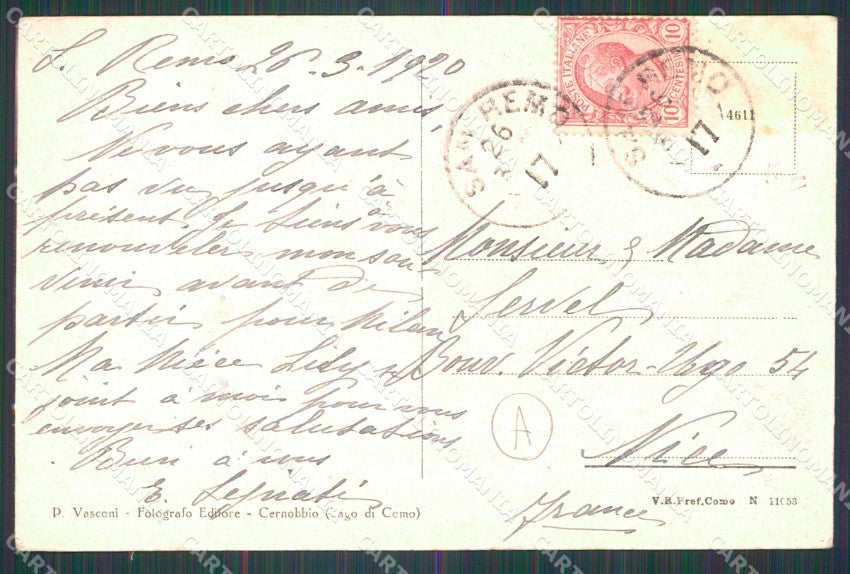 Imperia Sanremo PIEGA Cartolina ZG2627 – retro