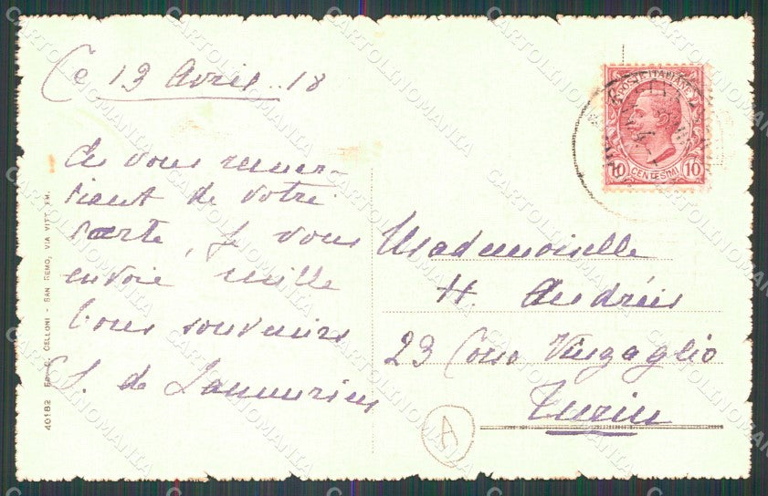 Imperia Sanremo Cartolina ZG2632 – retro