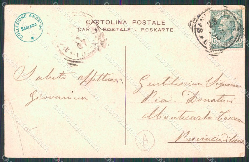 Imperia Sanremo STRAPPINO PIEGA Cartolina ZG2633 – retro