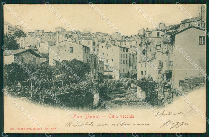 Imperia Sanremo Città Vecchia PIEGA Cartolina ZG2638 – fronte