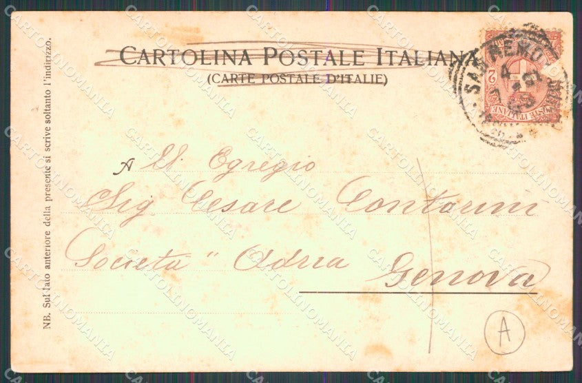 Imperia Sanremo Città Vecchia PIEGA Cartolina ZG2638 – retro
