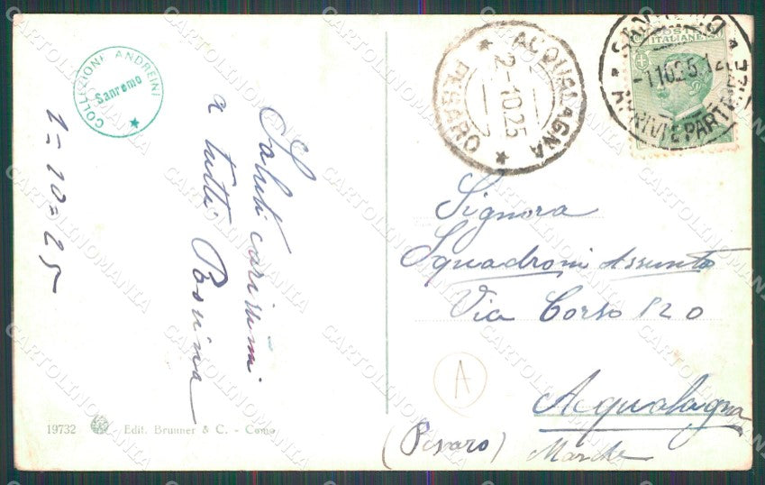 Imperia Sanremo PIEGHINE Cartolina ZG2647 – retro