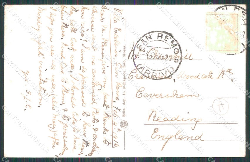 Imperia Sanremo ANGOLINI SCOLLATI Cartolina ZG2649 – retro