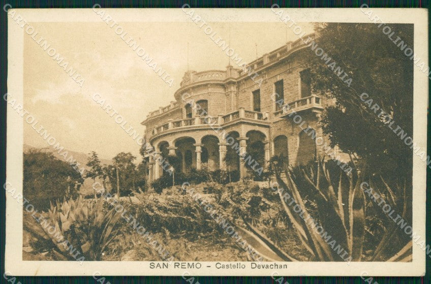 Imperia Sanremo Castello Devachan Cartolina ZG2668 – fronte