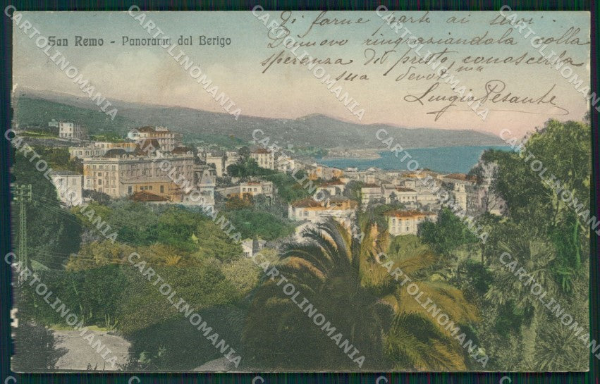 Imperia Sanremo Berigo PIEGATA Cartolina ZG2675 – fronte